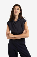 Load image into Gallery viewer, Sleeveless Knitted Hoody with Zipper Yaya the Brand