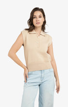 Load image into Gallery viewer, Sleeveless sweater with collar Yaya the Brand