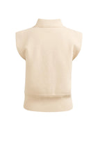 Load image into Gallery viewer, Sleeveless sweater with collar Yaya the Brand
