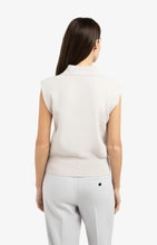 Load image into Gallery viewer, Sleeveless sweater with collar Yaya the Brand