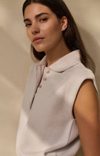 Load image into Gallery viewer, Sleeveless sweater with collar Yaya the Brand