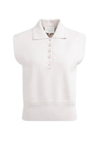 Load image into Gallery viewer, Sleeveless sweater with collar Yaya the Brand