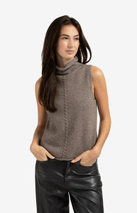 Cable high neck Sweater Yaya the Brand