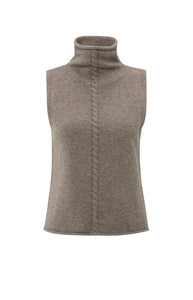 Cable high neck Sweater Yaya the Brand