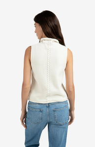 Cable high neck Sweater Yaya the Brand