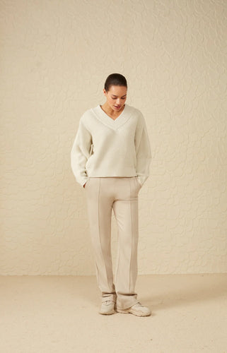 Soft herringbone Trousers