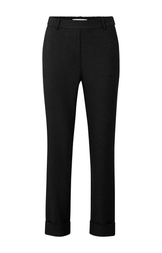 Soft pantalon with staight leg and elastic waist