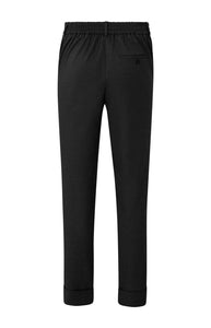 Soft pantalon with staight leg and elastic waist