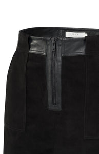 Suede Mini Skirt with Cargo pockets Yaya the Brand