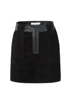 Load image into Gallery viewer, Suede Mini Skirt with Cargo pockets Yaya the Brand