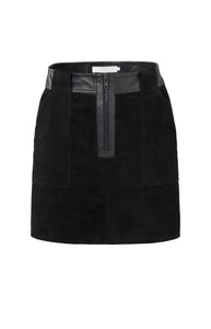 Suede Mini Skirt with Cargo pockets Yaya the Brand