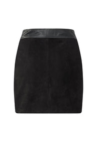 Suede Mini Skirt with Cargo pockets Yaya the Brand