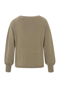 Boatneck sweater with knot Yaya the Brand