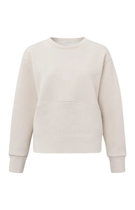 Sweatshirt with knitted panel YaYa the brand