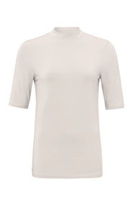 Soft high neck t-shirt with half sleeve YaYa the brand