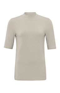 Soft high neck t-shirt with half sleeve YaYa the brand