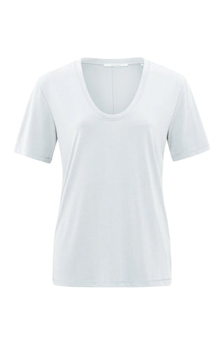 T-shirt with rounded V-Neck Yaya the Brand