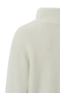 Sweater with collar and zipper