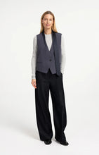 Load image into Gallery viewer, Woven gilet with satin detail Yaya the Brand