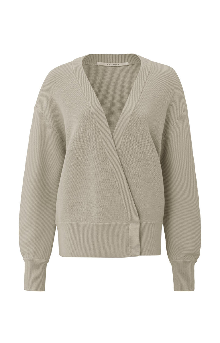 Wrap Button Cardigan