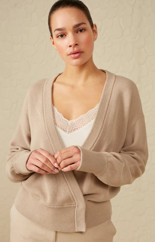 Wrap Button Cardigan