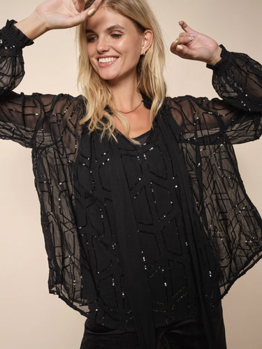 Jemana Sequin Blouse Mos Mosh