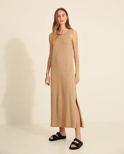 Long Dress with Satin Details Yerse