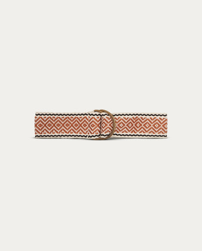Jacquard belt Brown Yerse