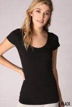 Load image into Gallery viewer, Cap Sleeve Scoop Neck Top NS5135