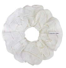 Load image into Gallery viewer, Cabana Voile Stripe Scrunchie- Oversized