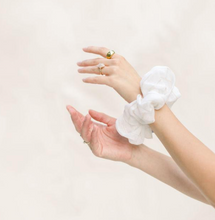 Load image into Gallery viewer, Cabana Voile Stripe Scrunchie- Oversized