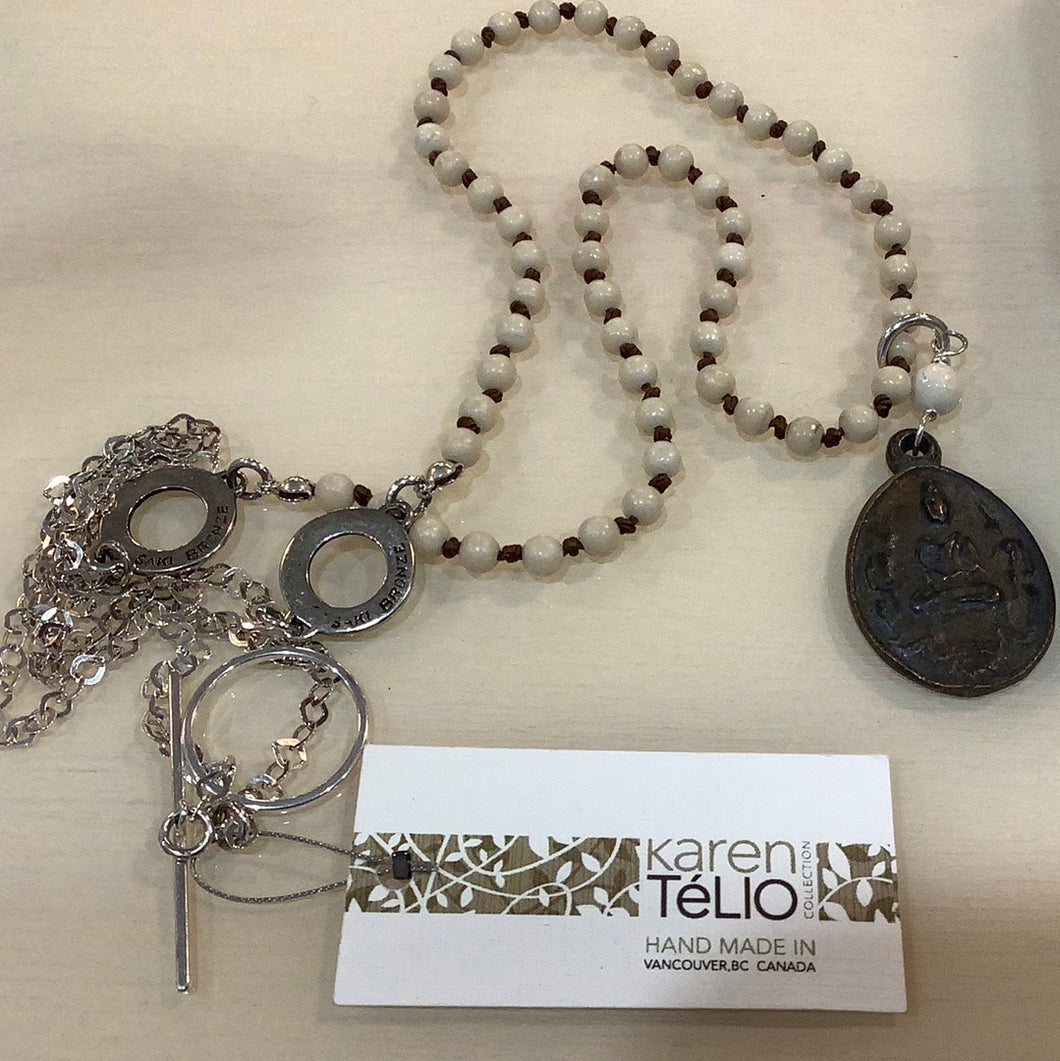N44F21 Necklace long Karen Télio