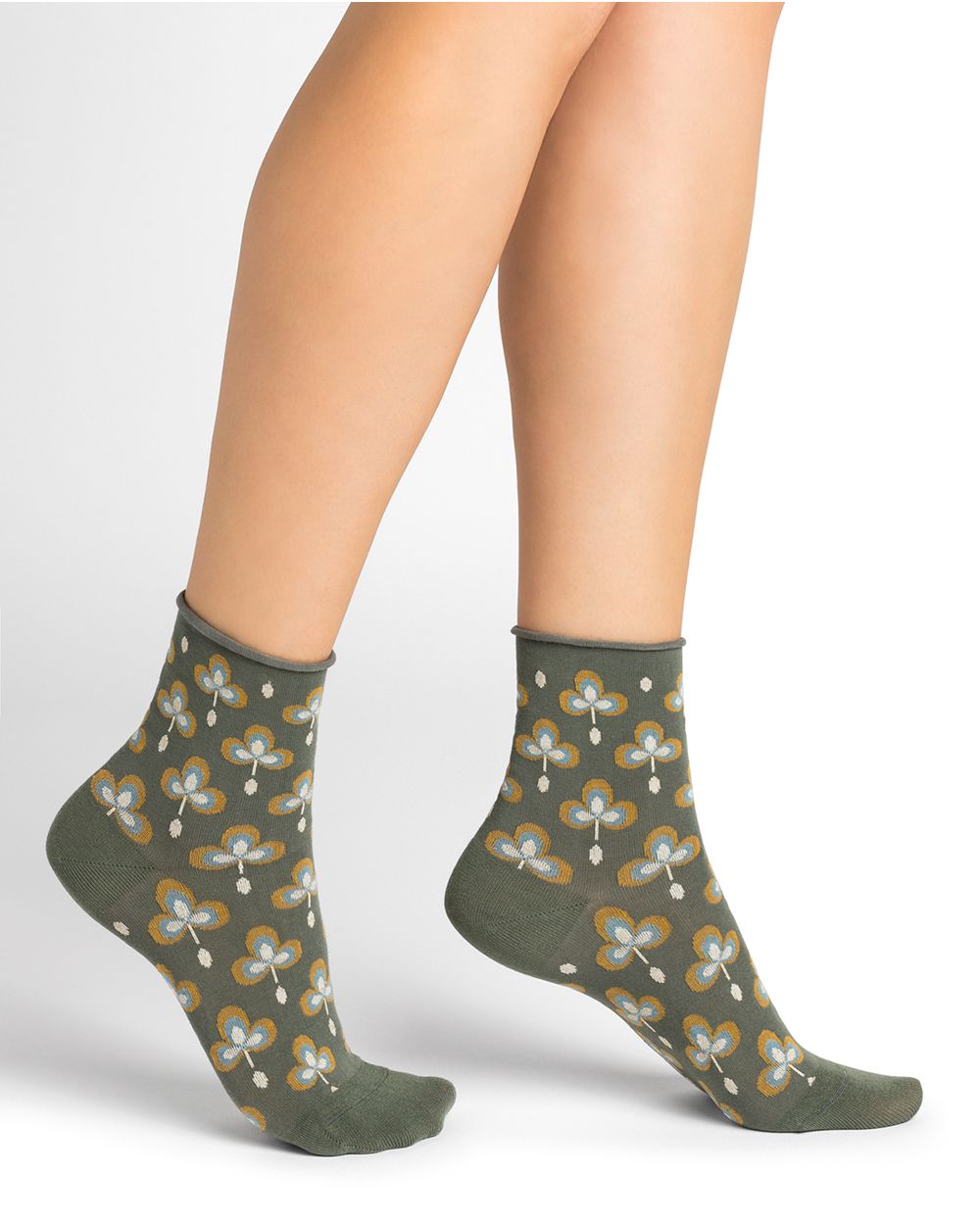 Short Velvety Shamrock Socks Bleuforēt
