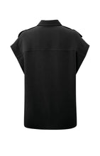Load image into Gallery viewer, Sleeveless Shirt Jacket